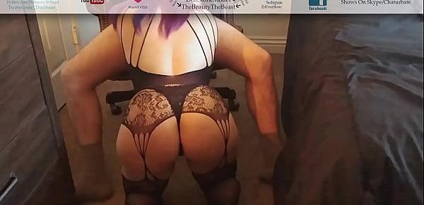  Las Vegas Stripper Served Hairy Latino Cock Ft. Black Lingerie Latina Ass